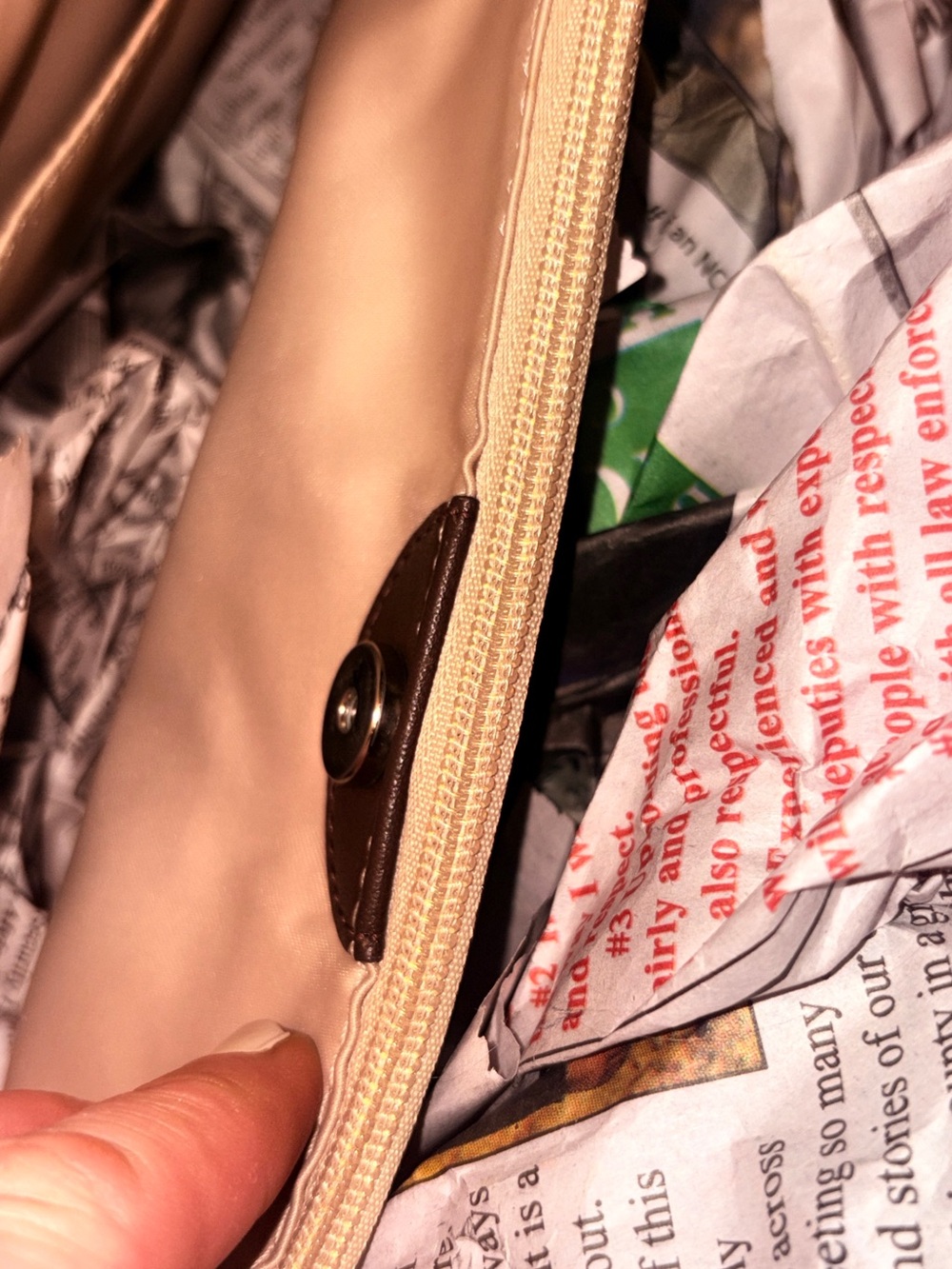 Coach Signature Penelope khaki & brown shoulder Bag f19043 like new - Picture 8 of 13